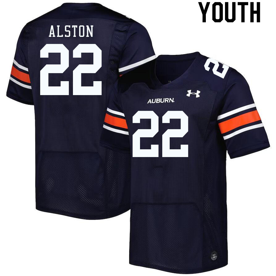 Youth Auburn Tigers #22 Damari Alston Navy 2023 College Stitched Football Jersey